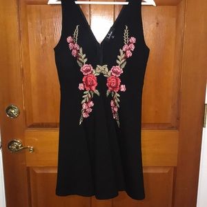 Lulu’s black skater style dress